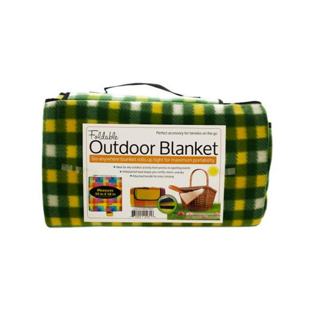 Bulk Buys OF0131 Soft Fleece Foldable Outdoor Blanket