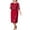 Red, variant on Homenesgenics Womens Dresses Plus Size xxxl Fashion Lace Elegant Mother of Bride Dress Knee Length Womens Clothes under $8