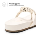 thumbnail image 2 of DREAM PAIRS Women's Cushioned Arch Support Flip Flops Water-Friendly TPU Thong Sandals with Supportive Footbed Casual Summer Beach Walking Slippers, 2 of 6