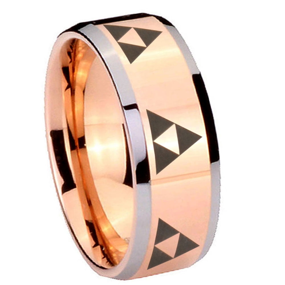 RATUNGSTEN Tungsten Legend of Zelda Ring, 8mm Brushed