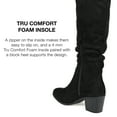 thumbnail image 6 of Journee Collection Womens Zivia Tru Comfort Foam Wide Calf Stacked Heel Over The Knee Boots, 6 of 8