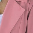 thumbnail image 6 of TKLPEHG Women's Blazer Fall Long Coats Button Lapel Long Sleeve Blazer Jacket Work Casual Outerwear Loose Trench Coats with Pocket (Pink,XXL), 6 of 7