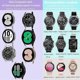 thumbnail image 2 of 6-Pack Compatible with Samsung Watch 4 Band 40mm 44mm/ Galaxy Watch 4 Classic Band 46mm 42mm, Silver Buckle Soft Silicone Sport Replacement Strap for, 2 of 5