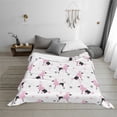 thumbnail image 6 of KLL Cute Poodle Dog Print Fleece Throw Blanket, Horizontal Fleece Bedding Cute Soft Blankets Comfy Fleece Flannel Plush Home Decor for Couch & Bed -60"x50", 6 of 9