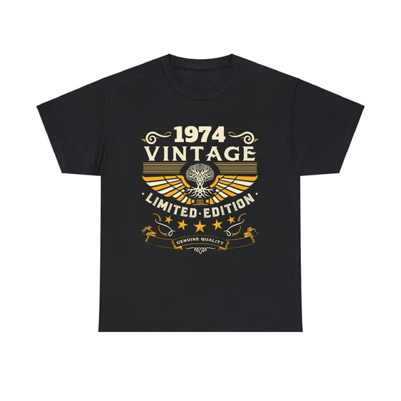 Vintage 1974 T Shirts for Men Retro Funny 1974 Birthday Shirts for Men Plus Size Big and Tall