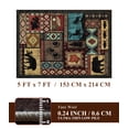 thumbnail image 6 of ChakmeOne 5'x7' Cabin Area Rug,Rustic Vintage Washable & Non-Slip Rug for Living Room,Farmhouse & Bedroom, 6 of 10