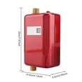 TMISHION 110V 3000W Mini Electric Tankless Instant Hot Water Heater