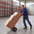 thumbnail image 2 of Gymax Diable à Main en Métal Robuste de 600 Lb avec Poignée en P et Roues en Caoutchouc de 10 Pieds' pour la Maison Rouge, 2 of 10