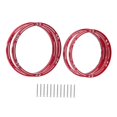 thumbnail image 4 of Yinanstore 4 Pieces Front Rear Wheel Hub Rings Set, Wheel Reinforcement Rings, Metal Car Hub Centric Rings for 1/4 Motorcycle Red, 4 of 8