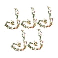 thumbnail image 4 of Guirnalda de rosas artificiales con peonías falsas, guirnalda decorativa colgante de rosas para Rojo claro, 4 of 8