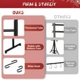 thumbnail image 6 of ASTRAEA Christmas Stocking Holder Stand, Heavy Duty Iron Metal Freestanding Stocking Hanger Rack with 12 Hooks for Holiday Decor, Easy Assembly, Black, 6 of 8