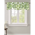 thumbnail image 2 of Tie Up Valance Curtain for Kitchen,Spring Green Leaves on White Rod Pocket Short Curtains Adjustable Tie-Up Shade Valances,Watercolor Thorns Window Treatment for Bathroom Living Room Bedroom, 2 of 8
