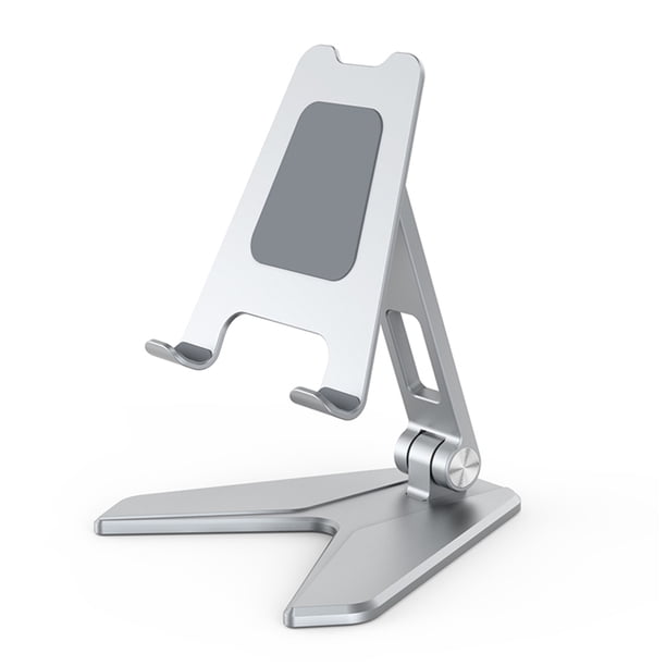 TureClos Soporte plegable para teléfono móvil, soporte ajustable de varios ángeles, soporte de aleación de aluminio, accesorios para el hogar, plata de viaje TureClos JD731878893