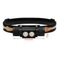 thumbnail image 4 of Eigraketly Linterna para acampar LED Linterna frontal ajustable Senderismo Cabeza Linterna Diadema Lámpara portátil D20-GCG2 Cable USB Type3 NO3 Eigraketly OD002894-03B, 4 of 6