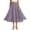 PurpleA, variant on Bixock Women's Pleated Maxi Skirt,Casual Flared SkirtSummer Solid Color Elastic Waist Stretchy Comfortable for Vacation