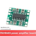 thumbnail image 4 of 10Pcs PAM8403 Mini Digital Amplifier Board 2x3W Class D Efficiency 2.5V to 5V Power Range for DIY Audio Projects, 4 of 5