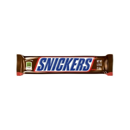 SNICKERS Original 100 Calories Chocolate Bars, 0.76 oz – Walmart ...