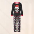 thumbnail image 3 of Camisón navideño con estampado de letras camisón navideño conjunto informal de ropa de descanso navideña, 3 of 8