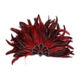thumbnail image 3 of Diadema de plumas con lentejuelas y plumas multifuncional para carnaval y cosplay. rojo, 3 of 9