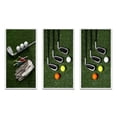 thumbnail image 2 of Designart "Excellent Golf Set Swing III" Sports Framed Wall Art Set Of 3 - Green Golf Frame Canvas Set For Living Room Decor, 2 of 7
