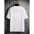 thumbnail image 2 of Youth Casual Short Sleeve T-Shirt with LOVE Letter Print - Stretch Knit Fabric, Breathable Summer Tee for Outdoor Activities, Regular Fit Round Neck Top for Teen Boys, Summer T Shirts, 2 of 6