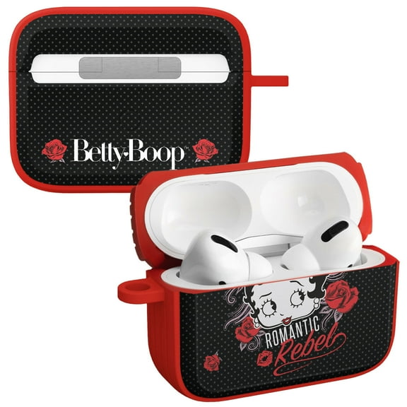 Betty Boop Romantic Rebel HDX Case Cover Compatible with Apple AirPods Pro 1 & 2 (Romantic Rebel) by Affinity Bands
