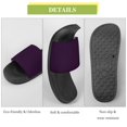 thumbnail image 7 of GZHJMY Stylish Slides for Women Men, Dark Purple Solid Color Soft Flexible Slip-on Sandals Slippers, 7 of 7
