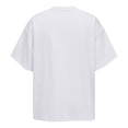 thumbnail image 4 of Qwertyu Mens T-Shirts Cotton Crewneck Short Sleeve Shirts Summer Casual Loose Fit Plain Shirts Tee Tops White 2XL, 4 of 4