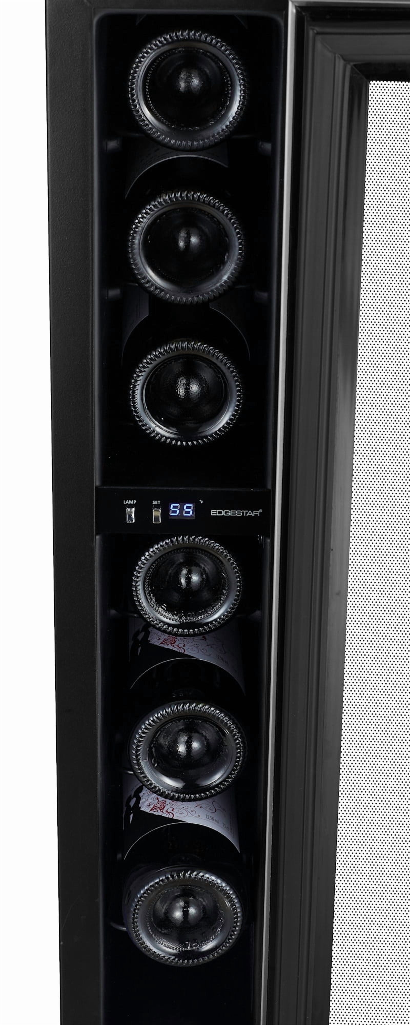 Edgestar Cwr70sz 6" Wide 7 Bottle Capacity Built-In Compact Wine Cooler - Stainless Steel