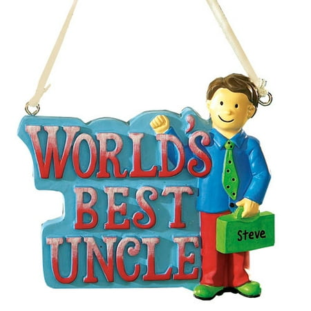 Personalized World's Best Uncle Ornament