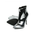thumbnail image 4 of New Women Liliana Xaya-12 Mirror Metallic Pointy Toe Stiletto Ankle Bootie, 4 of 6