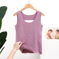 thumbnail image 2 of Goodeals 100% Cotton Thermal Tank Tops for Women Sleeveless Fleece Lined Underwear Ultra Soft Stretch Base Layer Tops(Purple,L), 2 of 4