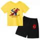 thumbnail image 3 of Conjunto de camiseta y pantalones cortos para niño y niña, de Marvel Avengers, Spider Man, Iron Man, divertido conjunto de 2 piezas de manga corta de verano para bebé y niño, 3 of 5