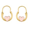 thumbnail image 1 of Arracadas Clasicas Con Corazones 1 Cm Oro 10 K Joyería M De León Arracadas Clasicas, 1 of 3