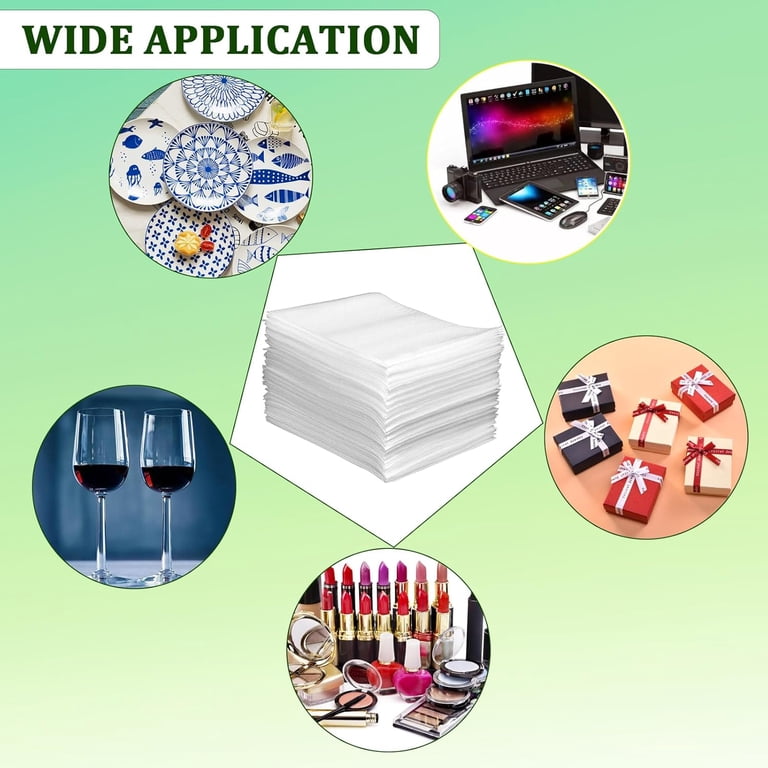 Durable 50 Pack Cushion Foam Pouches With Fragile Stickers For Smart
