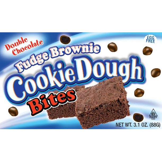Cookie Dough Bites Fudge Brownie, 3.1 Oz, 12 Ct