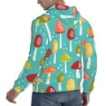 thumbnail image 6 of Honeii Mushrooms Pattern Mens Hoodies Men's Loose Sleeve Sweatshirt,Pullover Hooded Sweatshirt for Men,Essentials Hoodie-Large, 6 of 7