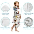 thumbnail image 7 of White Chicken Farm Pattern Hooded Bath Towel，50"x30" for Ages 3 To 12 Kids, Quick Dry Lightweight Soft Microfiber Hood Beach Towel Cover Up for Kids, 7 of 7