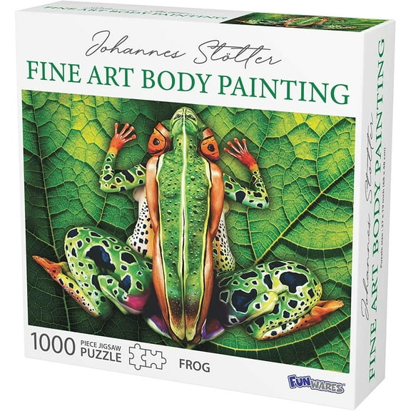Johannes Stotter Frog Body Art 1000 Piece Jigsaw Puzzle