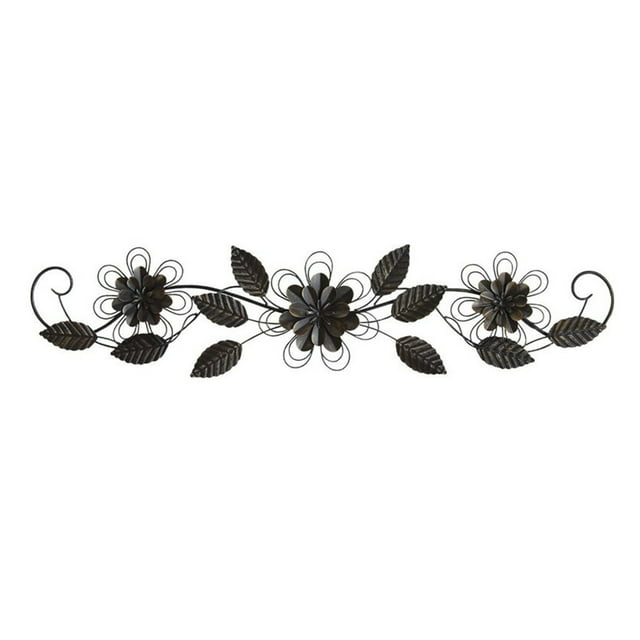 Stratton Home Decor Enchanting Over The Door Traditional Metal Art, Black