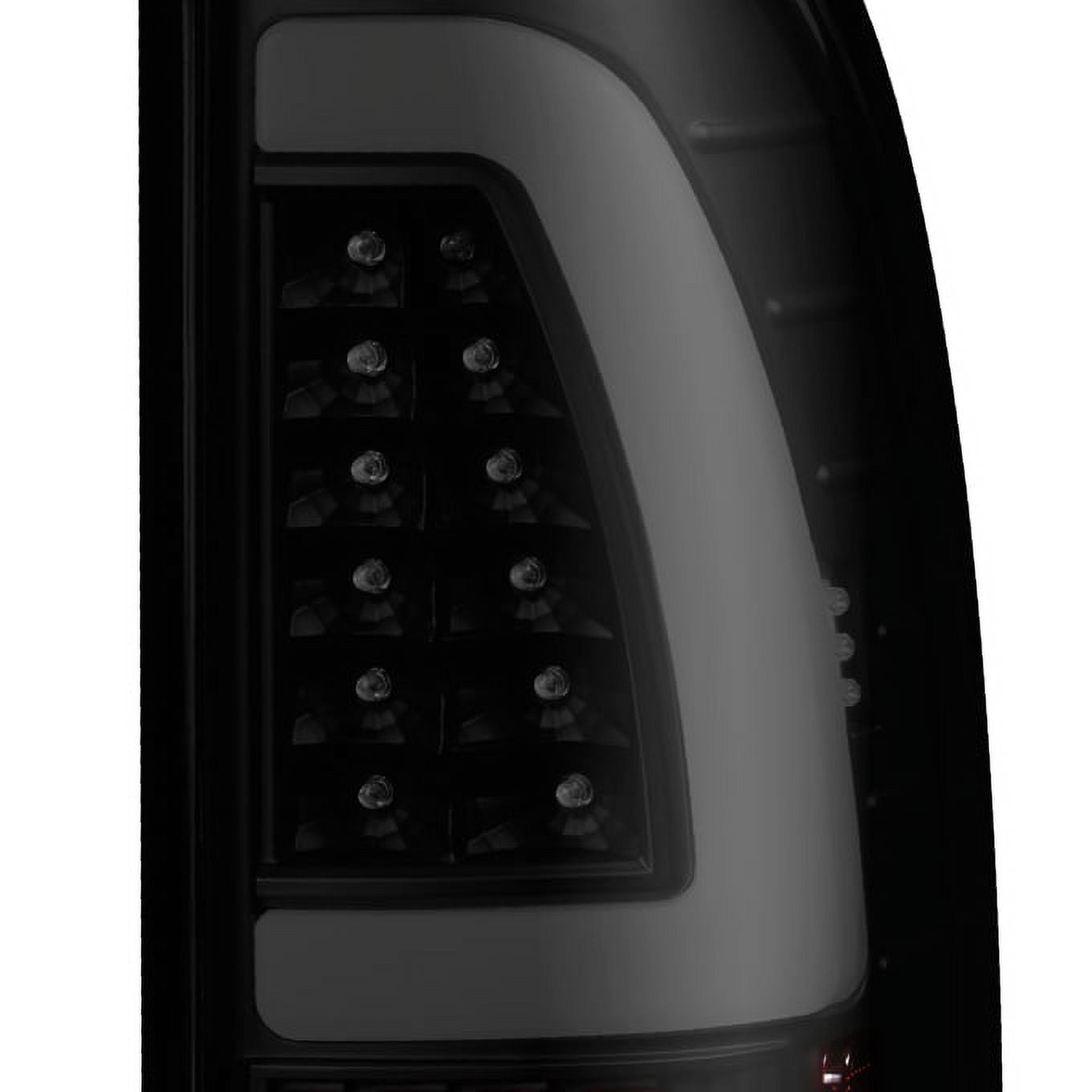 AKKON - For Black Smoked 1997-2003 Ford F150 99-07 F250 F350 LED Tube Tail Lights Lamps Pair Left and Right