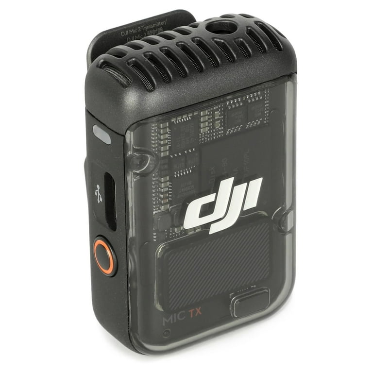 DJI Mic 2 Transmitter (Shadow Black), Wireless Microphone, 14-Hour
