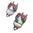 thumbnail image 3 of Patrón de baloncesto sobre fondo negro Mochila preescolar, 12,5 pulgadas Mochilas para niños pequeños para niños y niñas, 3 of 3