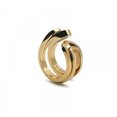 thumbnail image 1 of Double Layered Knuckle Rings Open Ring Simple Adjustable Finger Rings for Women and Girls (Gold) C01, 1 of 5