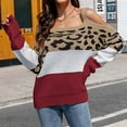thumbnail image 2 of Lilgiuy Women's Long Sleeved Round-neck Off-the-shoulder Solid Flared Sleeves Sweater Casual Pullover Top Winter Clothes for 2022, 2 of 5