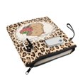 thumbnail image 1 of HELLHERO 1 pc Book Club Gifts Book Organizer Bag 11.42 x 8.66 Inch Polyester Fabric Book Sleeve Protector Carrying Book Case for Readers, Leopard-Strawberry, 1 of 5
