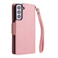 thumbnail image 2 of Nalacover For Samsung Galaxy S23 Zipper Wallet Case,360 Protection Stylish PU Leather Shockproof Magnetic Flip Holder 6 Card Slots and 2 Cash Pockets Cover with Detachable Wrist Strap,Rosegold, 2 of 15