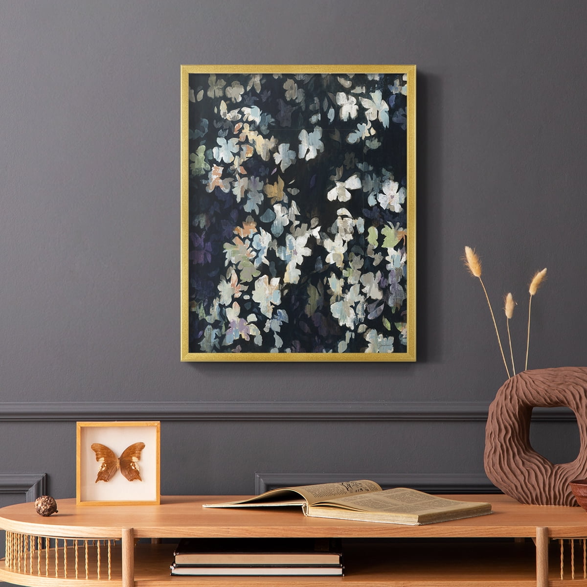 Whirlwind Framed Print in Gold Solid Wood 16 x 20 Framed Print