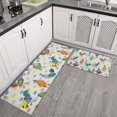 thumbnail image 2 of Gray Chicken Colorful Rooster Dot Pattern Kitchen Rugs Sets Of 2,Anti Fatigue Kitchen Mat Rugs Non Slip Washable,Decorative Kitchen Floor Mats for Kitchen,Sink,Laundry,17"x30"+17"x47", 2 of 7