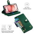 thumbnail image 6 of Case for MOTO G power 2025 Wallet phone case with zipper pocket, wrist strap, flip cover and built-in card slots., 6 of 6